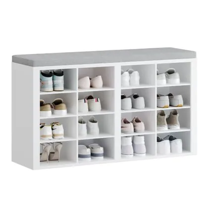 Shoe Storage Bench with Cushion