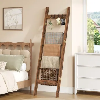 Blanket Ladder Decorative Quilt Rack