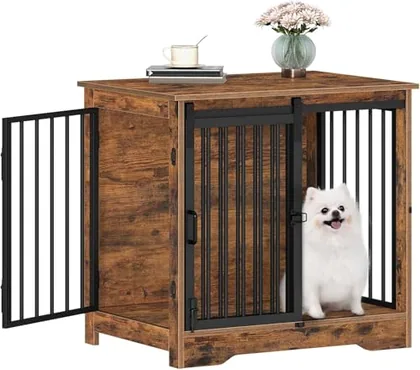 27.2 in S Dog Crate Furniture Indoor Dog Kennel
