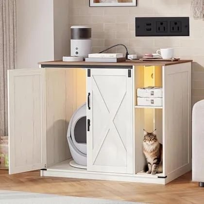 Large Cat Litter Box Enclosure