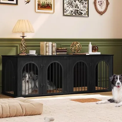 70.9 in Double Dog Crate Furniture