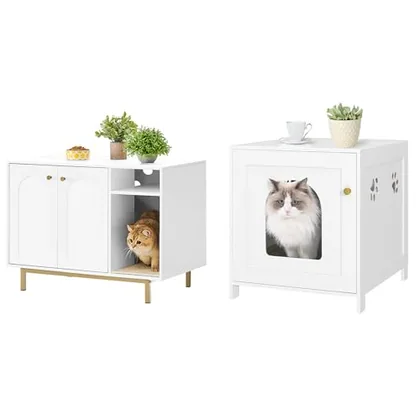 Cat Litter Box Enclosure 01503GCLBCB82213X