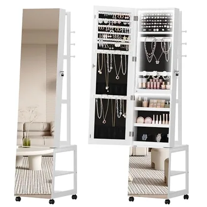 Jewelry Cabinet with Light strip