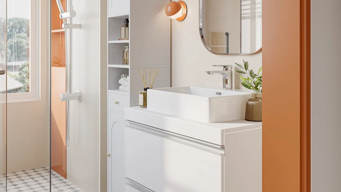 Bathroom storage by Hzuaneri