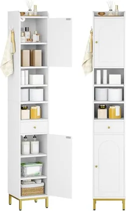 Tall Bathroom Cabinet with Adjustable Shelves