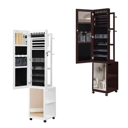 8 LEDs Jewelry Cabinet Armoire JC17003BJC17019B